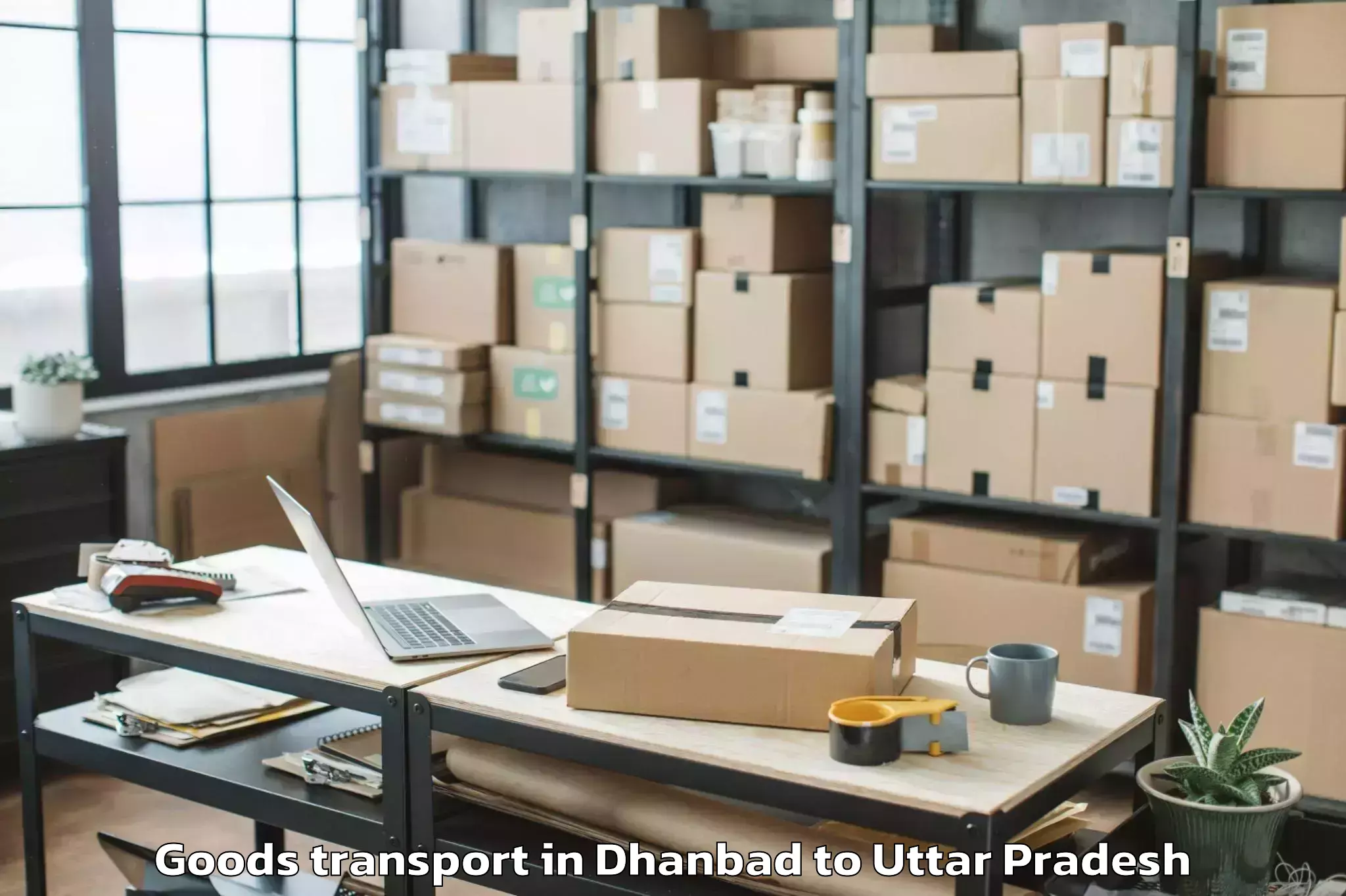 Easy Dhanbad to Dr Bhimrao Ambedkar University Goods Transport Booking